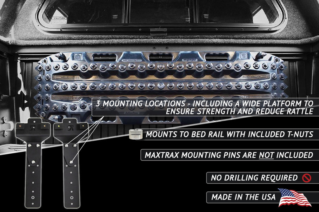 Rago Fabrication 2005-2026 Toyota Tundra & Tacoma Bed Rail Recovery Board Mounts – image 4 of 7