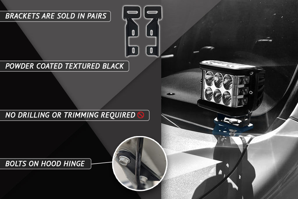 Rago Fabrication 2005-2017 2nd Gen Nissan Frontier Ditch Light Brackets – image 8 of 9