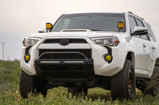 Rago Fabrication 2010-2024 5th Gen Toyota 4Runner Ditch Light Brackets – installed on vehicle, image 2 of 12