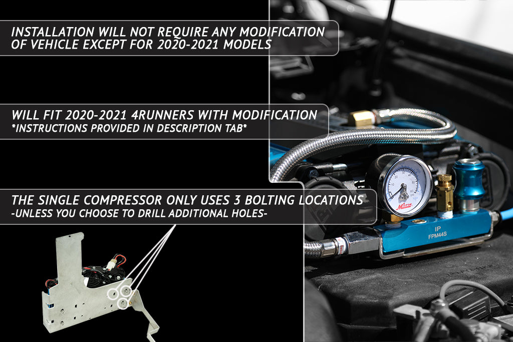 Rago Fabrication 2010-2024 5th Gen Toyota 4Runner Air Compressor Mount – image 4 of 16