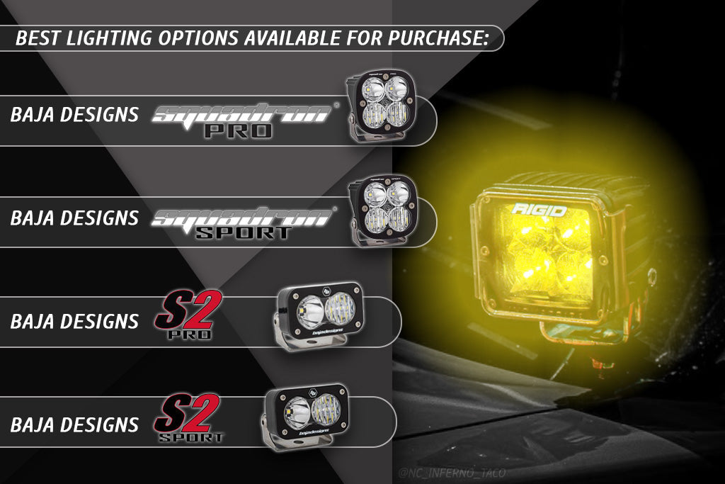 Rago Fabrication 2016-2023 3rd Gen Toyota Tacoma Low Pro Ditch Light Brackets – image 3 of 12