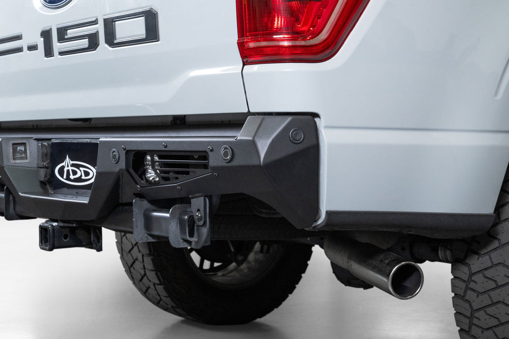 Addictive Desert Designs 2021-2023 Ford F-150 Bomber Rear Bumper – installed on vehicle, image 5 of 13