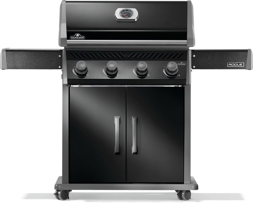 Napoleon Rogue 525 Natural Gas Grill, Black, Stainless Steel Grids - Napoleon