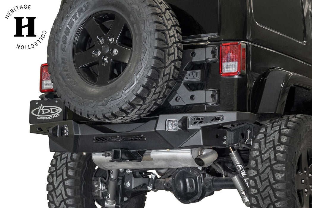 Addictive Desert Designs 2007-2018 Jeep Wrangler JK Stealth Fighter Rear Bumper Heritage – product view, image 1 of 6