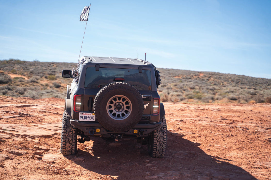 DV8 Offroad 2021-2026 Ford Bronco FS-15 Series Rear Bumper – installed on vehicle, image 3 of 18