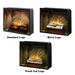 Revillusion® 36" Portrait Built-In Electric Fireplace Herringbone with Glass Pane and Plug Kit included - side view