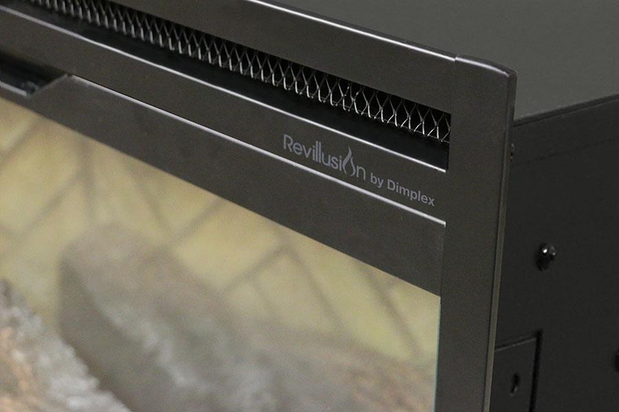 Revillusion® 36-Inch Built-In Electric Fireplace Herringbone with Glass Pane and Plug Kit included | 500002400 - control panel detail