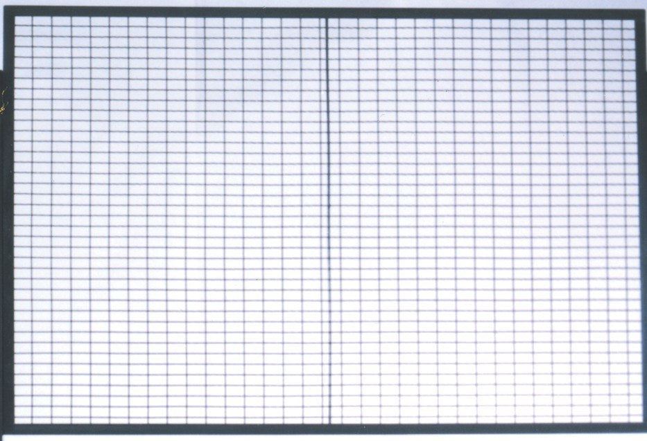 Vestil RBG-85 Steel Welded Wire Rack Back Panel 96 in. x 1-1/4 in. x 60 in. Gray