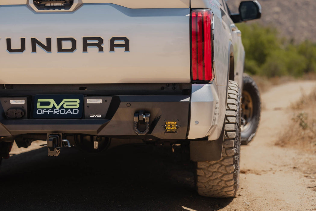 DV8 Offroad 2022-2026 Toyota Tundra Spec Series Rear Bumper – installed on vehicle, image 5 of 18