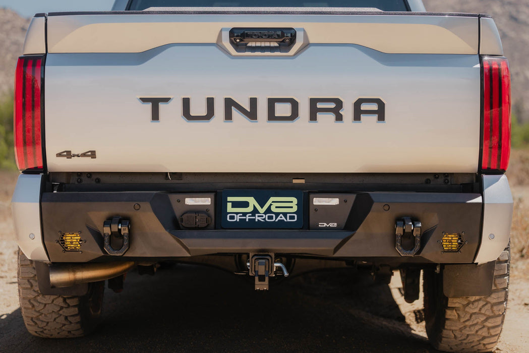 DV8 Offroad 2022-2026 Toyota Tundra Spec Series Rear Bumper – installed on vehicle, image 9 of 18