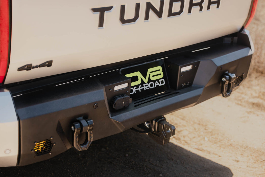 DV8 Offroad 2022-2026 Toyota Tundra Spec Series Rear Bumper – installed on vehicle, image 8 of 18