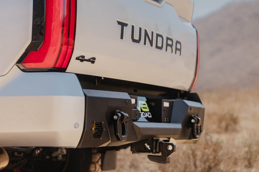 DV8 Offroad 2022-2026 Toyota Tundra Spec Series Rear Bumper – installed on vehicle, image 4 of 18