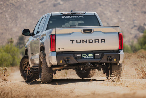 DV8 Offroad 2022-2026 Toyota Tundra Spec Series Rear Bumper – installed on vehicle, image 2 of 18