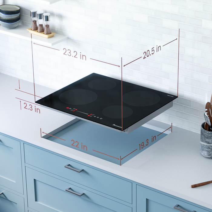 Rangaire 24" Induction Cooktop 4 Burners RCI241S - Close-Up