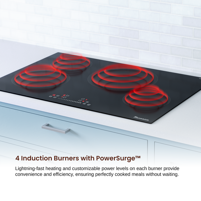 Rangaire 30" Induction Cooktop 4 Burners RCI301S - Installation View