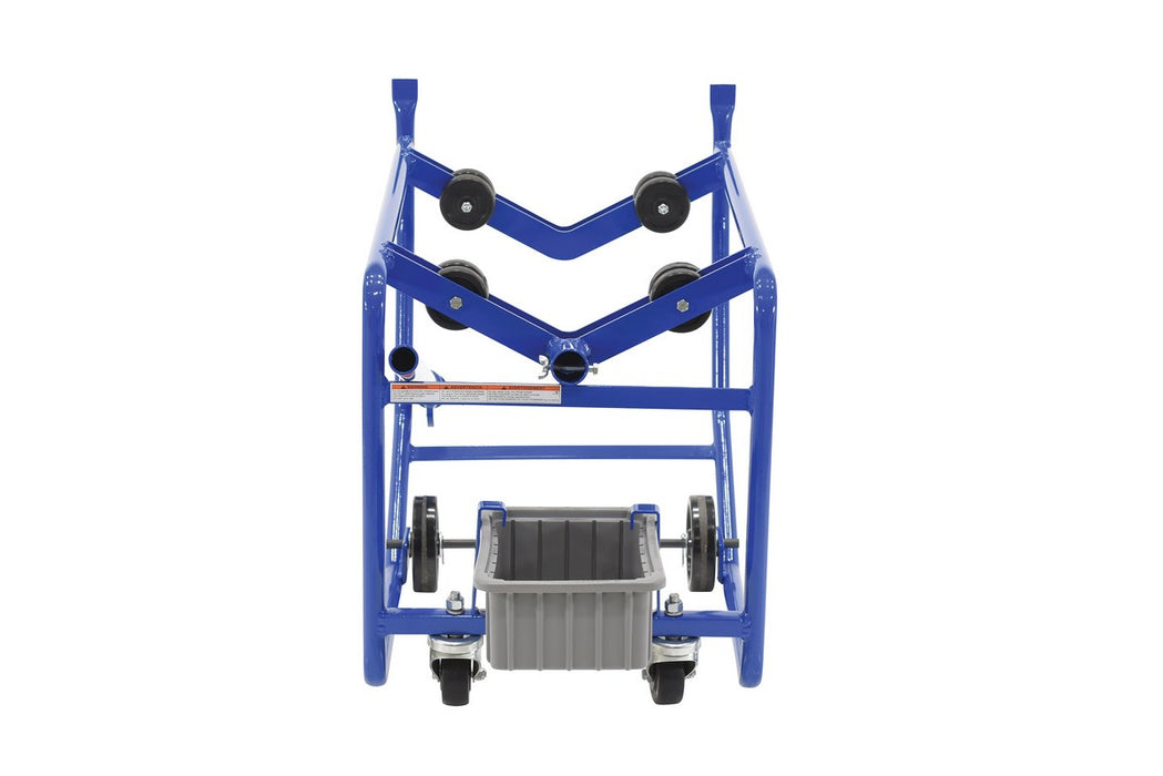 Vestil RDC-100-10 steel revolving drum cart - view 3