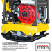 5.5 HP Honda Reverse Plate Compactor 19x14 Plate for Asphalt, Aggregate, Cohesive Soil Compaction - detail close-up