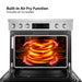 Cosmo 36 in. Stellar Collection 5.8 cu. ft. Electric Range, 5 Burner Ceramic Glass Cooktop, Convection Oven, Stainless Steel air fry function