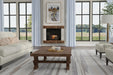 Dimplex Revillusion built-in electric fireplace in a modern living room