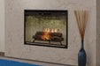 Dimplex Revillusion 24 inch electric firebox weathered concrete refractory front view