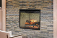 Dimplex Revillusion 24 inch built-in electric firebox installed in a living room