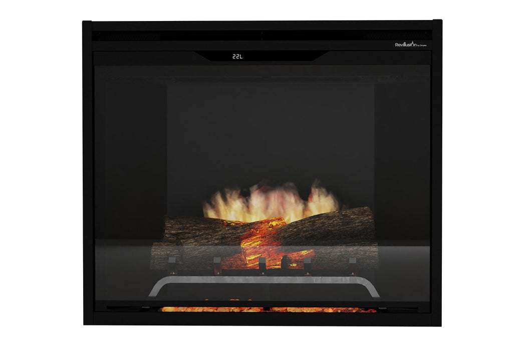 Dimplex Revillusion 30 inch electric firebox black refractory front view