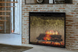 Dimplex Revillusion 36 inch portrait built-in electric fireplace installed in a modern room