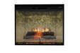 Dimplex Revillusion 36 portrait electric fireplace weathered concrete refractory front view