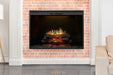 Black interior Dimplex Revillusion 42 built-in electric fireplace in a modern living space