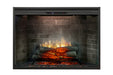 Dimplex Revillusion 42 inch electric firebox neutral brick refractory front view