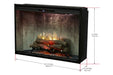 Dimplex Revillusion 42 electric firebox dimensions and framing diagram 42 5/8 by 30 5/8 inches