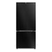 Cosmo 30 in. Vista Collection 17.5 cu. ft. Counter Depth 3-Door French Door Refrigerator, Freezer Drawer, Matte Black front view