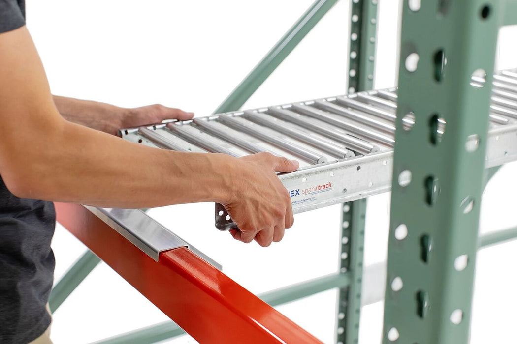 Vestil RFLOW-12-42 galvanized steel gravity flow insert - view 2