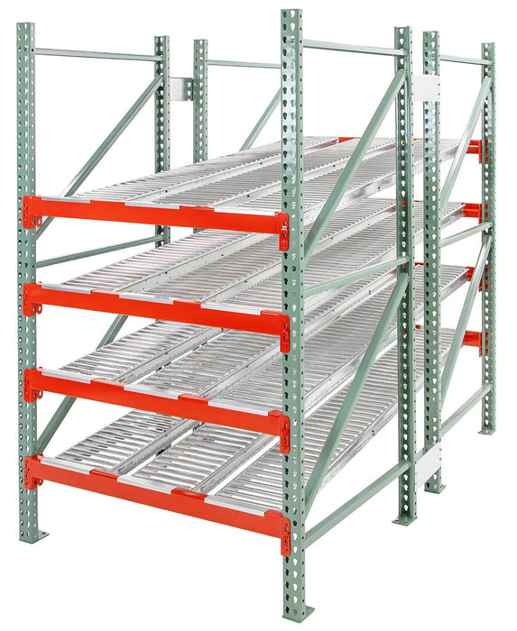 Vestil RFLOW-9-42 galvanized steel gravity flow insert - view 3