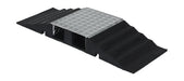 Vestil RHCB-12A Aluminum Rubber Hose/Cable Crossover Bridge 32-5/8 in. x 12 in. x 3-13/16 in. 2,400 lb. Capacity Black