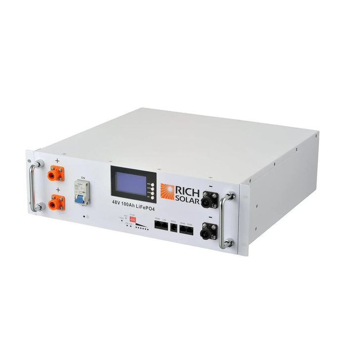 Green Vista Living Rich Solar ALPHA 5 | 48V 100Ah LiFePO4 Battery Server Rack Lithium for... Power Station - Detail View
