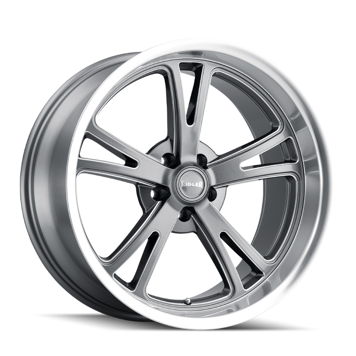 Ridler 606 Gloss Grey Machined Wheel 1