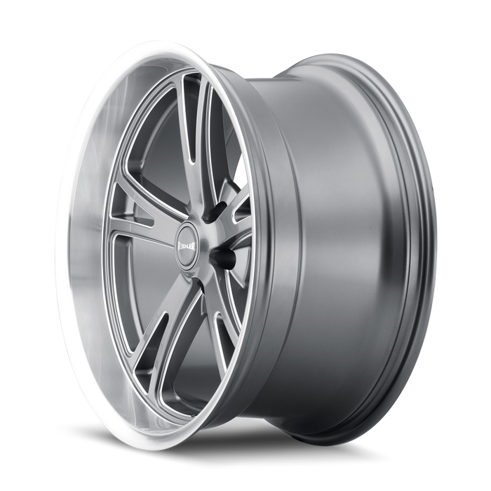 Ridler 606 Gloss Grey Machined Wheel 2