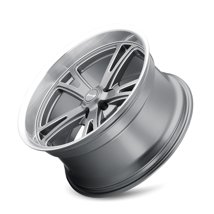 Ridler 606 Gloss Grey Machined Wheel 3