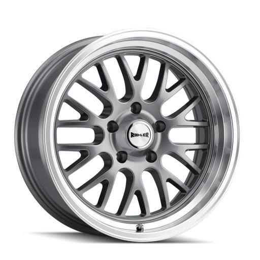 Ridler 607 Gloss Grey Machined Wheel 1