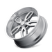 Ridler 608 Gloss Grey Milled Wheel 3