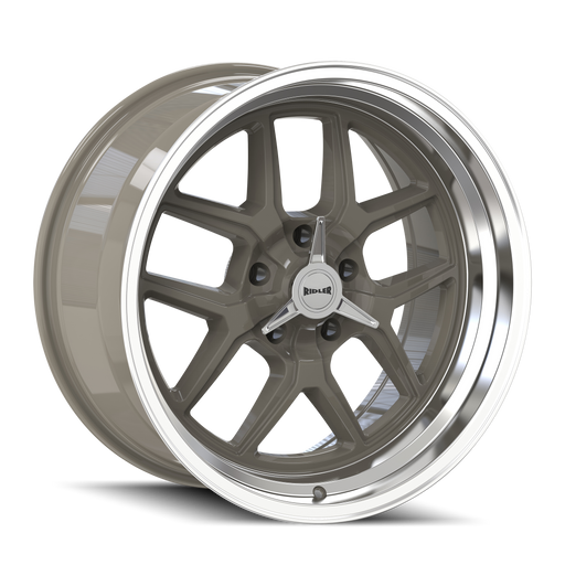 Ridler 610 Gloss Grey Polished Wheel 2