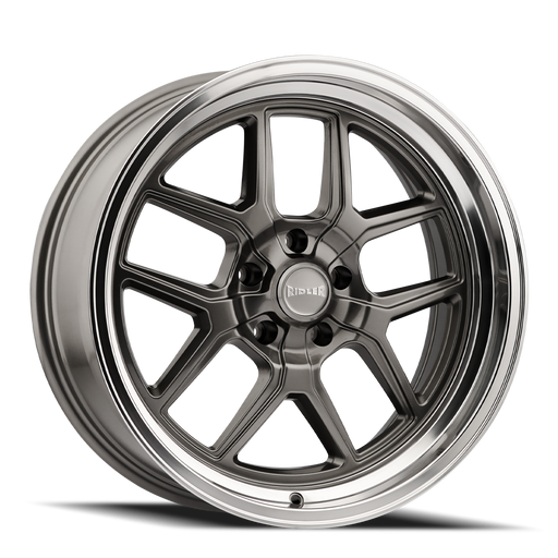 Ridler 610 Gloss Grey Polished Wheel 1