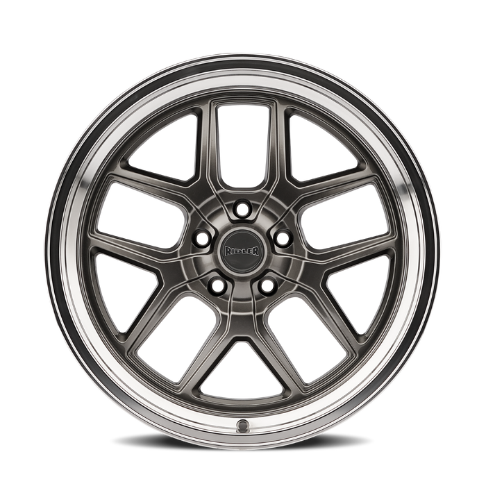 Ridler 610 Gloss Grey Polished Wheel 4