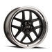 Ridler 610 Matte Black Polished Wheel 1