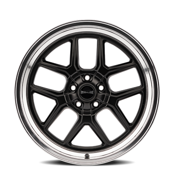 Ridler 610 Matte Black Polished Wheel 3
