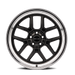 Ridler 610 Matte Black Polished Wheel 3