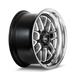 Ridler 611 Gloss Black/milled with Diamond Cut Lip Wheel 2