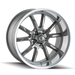 Ridler 650 Gloss Grey Polished Wheel 1