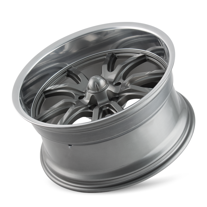 Ridler 650 Gloss Grey Polished Wheel 3